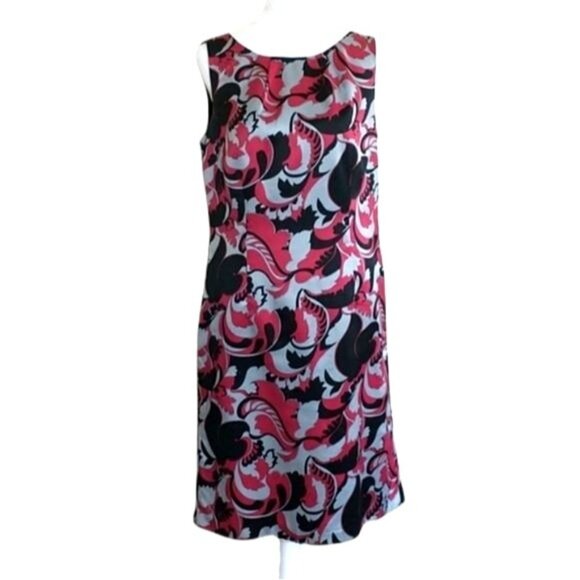 Ann Taylor Sleeveless Sheath Floral Print Career Dress Womens Size 6 - Picture 3 of 8
